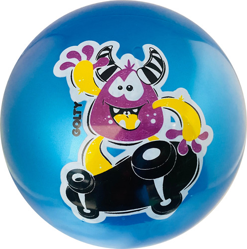 Pelota De Caucho Golty Niko Monsters En Pvc Juguete Niños