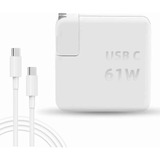 Adaptador De Corriente Usb C De 61 W Para Mac Book 20.3v  3a