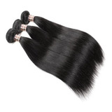 Cabelo 100% Humano Liso Virgem Em Tela Castanho 55cm 100gr 