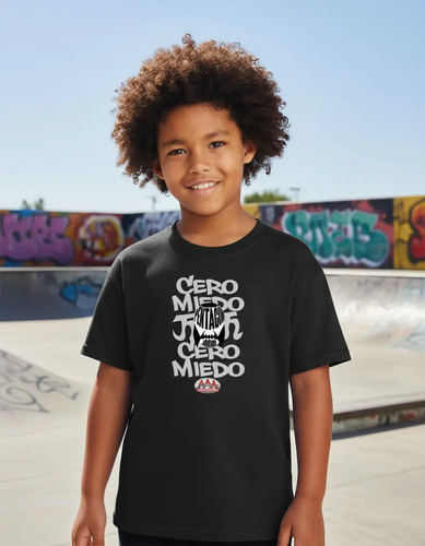Playera Deportiva Niño Niña Lucha Libre 0 Miedo Pentagón Jr | Meses sin interés