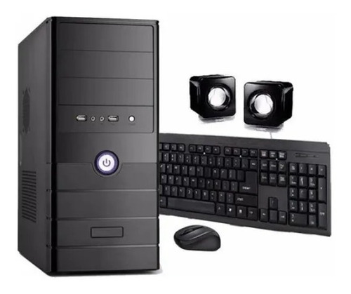 Gabinete Para Pc Computadora Atx Naxido Q1b Con Fuente 600w