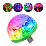 Mini Globinho De Festa Luz Colorida Lâmpada Led Portátil Usb