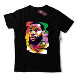 Remera Lebron James Lakers Nba Pop Art 28 Dtg Premium