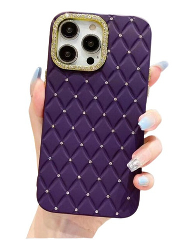 Capinha Capa Para iPhone 11 Strass Aveludada + Película