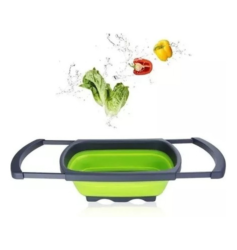 Escurridor Plegable Verduras Lavado Cocina Platero Centrifug