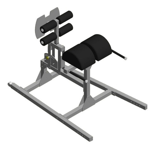 Plano Maquina De Gimnasio. Ghd Para Gluteos Y Espinales