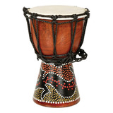 Mini Djembe Drum Diseño De Geco Pintado