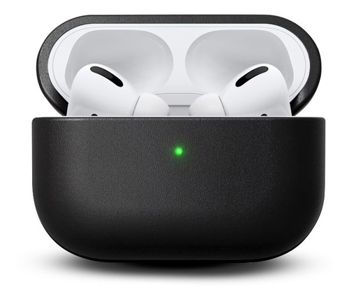 Funda De Cuero Para AirPods Pro Aipods Gen 2 Y 3 Black Case