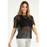 Blusa Transparente Negra