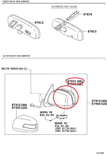 Espejo Retrovisor Derecho Toyota Fortuner Hilux 2012 2020 Foto 2