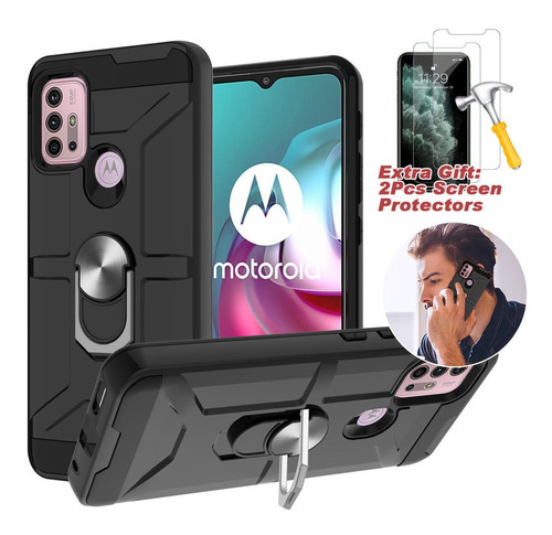 Funda Para Motorola Carcasa Con Soporte Ventosa Magnética