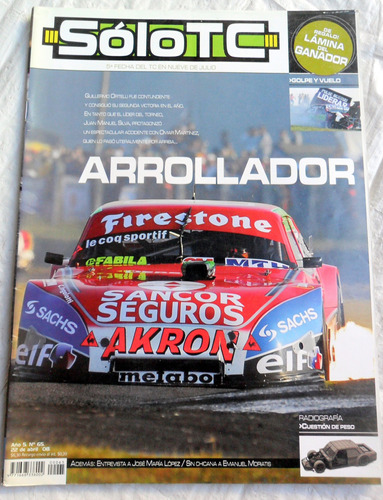 Solo Tc Nº 65 * Fecha 5 9 De Julio 2008 ( Turismo Carretera)