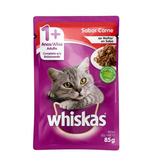 Whiskas Alimento Húmedo Gato Adulto Carne Sobre 12un