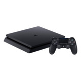 Playstation 4 Slim 1 Tb, Negro Con Control Y 3 Videojuegos