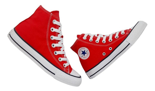 Tenis Bota Converse All Star Clásico Rojo Con Caja