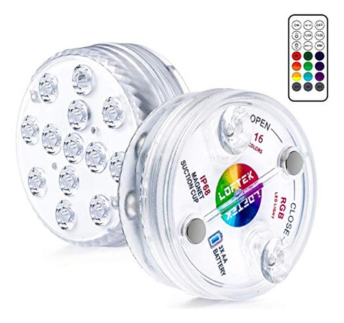 Luces Led Sumergibles Control Remoto Rf 164ft Alcance R...