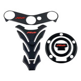 Protector De Tanque Yamaha R6 Kit 3 Piezas Fibra De Carbono