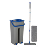 Rodo Flat Mop E Balde Lava E Seca Profissional Com 2 Refil