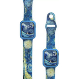 Correa Van Gogh La Noche Estrellada Compatible Apple Watch 