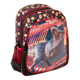 Mochila Costas Danger Dinossauro Yepp Infantil Escolar Cor Preto