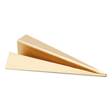 Escultura Decorativa Avião Metal Dourado 16cm 15578  Mart