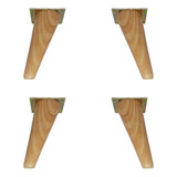 Patas De Madera 15cm Para Muebles - Cónica Diagonal X4 Und