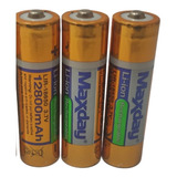 3 Baterias Recarregável 18650 12800mah 3.7v Lanterna Tática