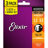 Elixir Cuerdas Para Guitarra Acústica De Bronce Fosforado