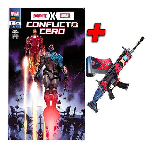 Fortnite X Marvel Comic Conflicto Cero #2 Camuflaje Ironman