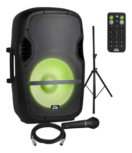 Bafle Pro Bass Elevate Lp Bluetooth Tripode Microfono 