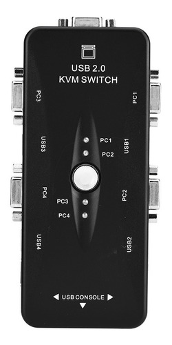 Conmutador Kvm Usb 2.0 De 2/4 Puertos Vga Manual Box Adapt