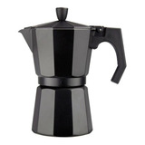 Cafetera Italiana Moka Espresso 9 Tazas Negra