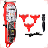 Máquina Corte Cabelo Acabamento Profissional Wmark Ng508 509 Cor Ng-509: Vermelho 110v/220v