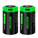 2 X Pila Grande Tipo C Recargable 1.2v 4000mah Cable Usb 