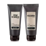 Kit Creme De Barbear + Balm Pós Barba Natura Homem Copaíba