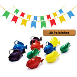 20x Kit Pescaria Festa Junina Peixinho 3d Quermesse São João