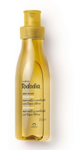 Body Splash Natura Tododia Macadamia Vegano