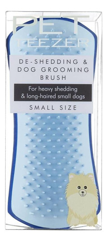 Cepillo Muda Pelaje Perro Grande Pet Teezer Blue Light Blue