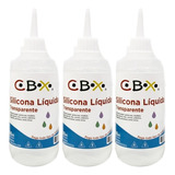 3 Silicona Liquida Transparente 250ml Adhesivo Pegamento Cbx