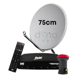 Kit 1 Receptor Digital Bs9900 Bedin + Antena 75cm Lnbf