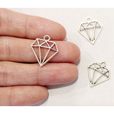 10 Dijes Diamantes Metal Bijou Accesorios Souvenir Insumos