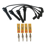 Kit Cables Bujías + Bujías Para Chevrolet Spark Gt 1.2 10-22