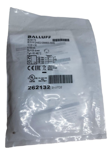 Bcs0179 Balluff Bcsm12k4d2-gsm80g-s04g Sensor Capacitivo Nue