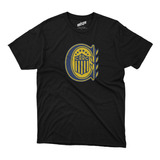 Remera Futbol Rosario Central Escudo En El Pecho Negro