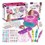 Amagoing Kit De Arte De Uñas Para Niñas, Juego De Esmalte De