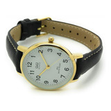 Reloj Q&q Qyq Qz01j104y Casual Cuero Mujer Dama + Estuche