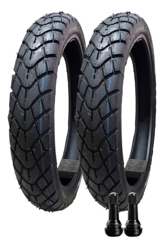 Llantas 100/90-18 + 275-18 Power Tire Tl Reforzadas + Valvul