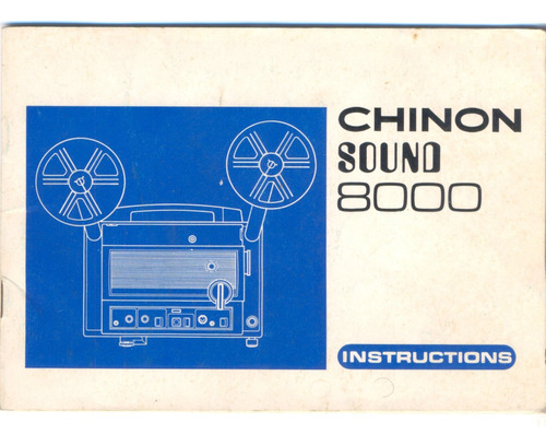Chinon Sound 8000 - Manual De Instruções Do Projetor Super 8