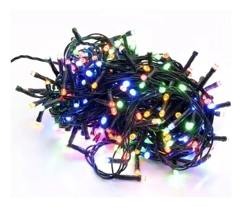 Luces Arroz X100 Multicolor 4mt Navidad Navideñas Arbol