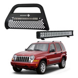 Combo Burrera Ultra Bar Jeep Liberty 2002 - 2004 + Barra Led